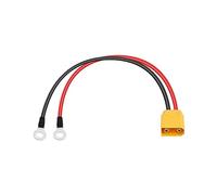 PNGKNYOCN XT90 a O Ring Klemme Cable, 0.3M/1FT 14AWG XT90 macho a O Ring Terminales, cable de extensión para kit de panel solar y carga de batería (XT90 veces)