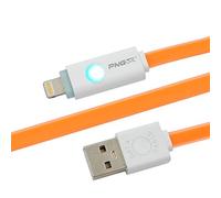 pngxe® Noodle 1 m plano LED Luz Lightning Cable de carga/sincronización Cable 2 A SuperSpeed para iPhone se 5S 5 C 5 6S/6/6 Plus/6S Plus, iPad Mini 2/3/4, iPad Pro/Air 2. Naranja & # x2584; & # X2580;