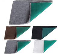 PnH Veterinary Bedding - Parte trasera verde - Gris, marrón, carbón o blanco - Piezas de ropa de cama veterinaria - Muchos tamaños - Listo para usar, borde de venta retirado (100 cm x 50 cm, gris)