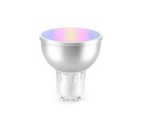 PNI Bombilla inteligente SafeHome PT51RG LED, GU10, WiFi, RGBW, 5W, 500 lm, luz/color ajustable a través de Internet, aplicación Tuya Smart
