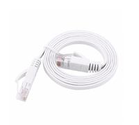 PNI Cable de red plano S/STP CAT7 U7030W, 2 x RJ45, 4 pares de cables, 32 AWG, cobre, 10 Gbps, 600 MHz, 3 m, color blanco
