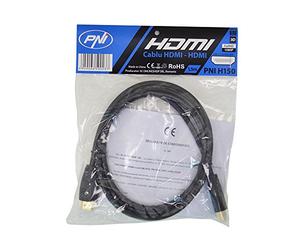 PNI Cable HDMI H150 Alta velocidad 1.4V, enchufe, Ethernet, dorado, 1.5m