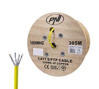 PNI Cable S/FTP CAT7 SF07 para Internet 1 Gigabit y Sistemas de vigilancia Rola 305m