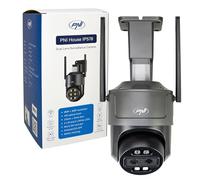 PNI Cámara de videovigilancia House IP578 con Wi-Fi, PTZ, Doble Lente 8MP + 8MP, Zoom óptico 10X
