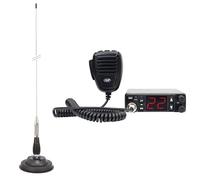 PNI Escort Hp 5500 - Estación de radio CB y antena PNI ML100 CB con base magnética