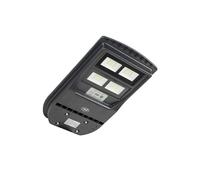 PNI Farola SL210 de 100 W, con panel solar integrado de 10 W, 6500 K, 1000 lm, 2 baterías integradas de 10 Ah y sensor de movimiento por microondas.