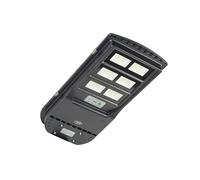 PNI Farola SL220 de 200 W, con panel solar integrado de 15 W, 6500 K, 1700 lm, 3 baterías integradas de 15 Ah y sensor de movimiento por microondas.