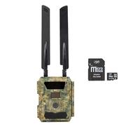 PNI Hunting 400C Pro - Kit de cámara de Caza de 24 MP con 4G LTE Internet, GPS + Tarjeta de Memoria microSD de 32 GB con Adaptador SD