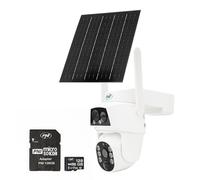 PNI IP894 gsm 4G PTZ Videoüberwachungskamera-Paket und PNI 128GB MicroSD Speicherkarte