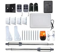 PNI MAB300 - Kit de automatización de Puerta oscilante, 2 Motores de 40 W, Longitud de Puerta 2 x 2,5 m, 200 kg y relé Inteligente PNI SmartHome RG120, aplicación Tuya