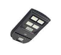 PNI Paquete de lámpara de alumbrado público SL210 de 100 W, con panel solar integrado de 10 W y bandera adhesiva incluida.