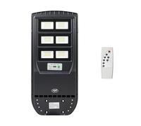PNI Paquete de lámpara de alumbrado público SL220 de 200 W, con panel solar integrado + bandera adhesiva de regalo.