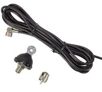 Cable de conexión de Antena CB PNI FC27 4 m, Incluye Conector PL259 y Soporte de Montaje para Antena CB con Tornillo Mariposa