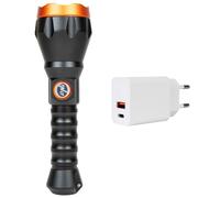 PNI Adventure F550 Crystal LED Linterna 10W Aluminio 500lm Hasta 700m 4000mAh IPX6 Fuente de alimentación CHG300