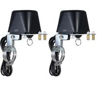 PNI PNI-HS541 Safe House HS541 - Válvula inteligente con Wi-Fi, para apagar el suministro de tuberías de agua/gas a través de Internet, color negro (Paquete de 2)