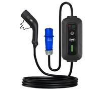 PNI Cargador portátil KW7 32A, 7,4KW, para Coches eléctricos, 230V, monofásico, Cable Tipo 2 con Conector de 5 Pines, con temporización, IP66
