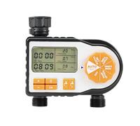 PNI Programador de riego WT12, Pantalla LCD, conexión 3/4, 2 Salidas, riego automático y Manual, Ajuste de Hora, duración y días de riego