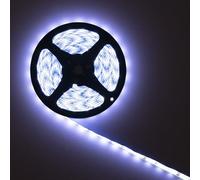 PNI Tira de LED Funder2835W Blanco Frío IP20 silicona 5 metros Touch botón fuente de alimentación 230V regulable 300 LEDs 2835