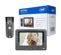 PNI Videoportero DF930 con 1 Monitor, Pantalla LCD de 7 Pulgadas, 800 x 480, Salida electromagnética Yala, Negro