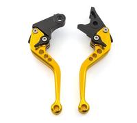 PNJDHGJFT Palancas de freno y embrague de motocicleta Para MT-07 MT 07 MT07 FZ07 FZ FZ-07 2014-2022 Corto Y Largo De La Motocicleta Aluminio Ajustable Freno Embrague Palancas Accesorios(147mm Gold)