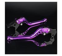 PNJDHGJFT Palancas de freno y embrague de motocicleta Para MT09 MT07 FZ09 FZ07 FZ1 FZ6N FZ6 FZ8 XJ6 Palancas De Embrague Freno Corto/Largo La Motocicleta 700 900(177mm Purple)