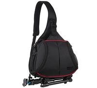 PNMNZTPAP Fotografía Digital SLR Cámara Foto Lente Bolsa Mochila triángulo Resistente al Agua un Solo Hombro Mensajero Bolsa de la cámara Mochila Bolsa para cámara