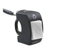 PNMNZTPAP Interruptor de encendido/apagado 22 mm for motocicleta, botón 12 V, conector manillar ATV, bicicleta electrónica, scooter y Interruptor de manillar de motocicleta(Gr)