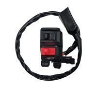 PNMNZTPAP Interruptor de luz de manillar, apagado y arranque izquierdo (1988-2004), compatible for Kawasaki Bayou 300 KLF300B Interruptor de manillar de motocicleta