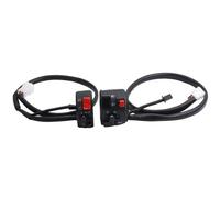 PNMNZTPAP Interruptores de motocicleta 7/8" y 22 mm, botón bocina, señal giro, luz antiniebla eléctrica, interruptor arranque del controlador manillar Interruptor de manillar de motocicleta(1 Set)