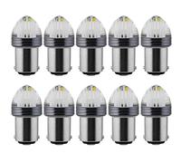PNNNU 10 Piezas P21W 1156 BA15S Bombilla LED 1157 BAY15D Luces De Freno De Coche R5W R10W 12V Automóviles Lámpara 1200LM,Amarillo,1157 BAY15D P21 5W