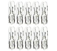 PNNNU 10 Uds T5 286 Bombilla Halógena 1,2W Cuñas Laterales Luces Fuente De Luz De Color Blanco Cálido Lámpara De Instrumento De Coche Lámparas Automáticas 12V 24V,24v