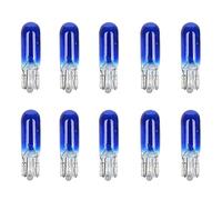PNNNU 10 Uds W2W T5 12V 1,2 W Lámpara Halógena para Coche Luces De Instrumento Bombilla para Salpicadero Luz Interior para Coche Estilismo para Coche,Azul