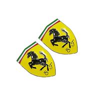 PNNNU Insignia del Emblema del Coche para Ferrari Pegatinas 3D para el Exterior del Coche Accesorios con Logotipo Logotipo del ABS del Coche Sticker de Carro