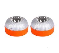 PNNNU Luz Recargable Homologada V16 Baliza De Ayuda De Emergencia para Coches Luz De Advertencia Intermitente De Inducción Magnética,2 pcs