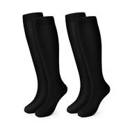 Pnosnesy 2/4/6/7 Pares de Calcetines de Compresión para Hombres y Mujeres, 15-20 mmHg Para Atletismo, Carrera, Viajes en Avión, Soporte