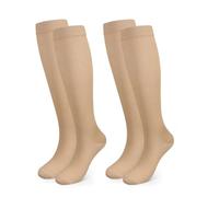 Pnosnesy 2/4/6/7 Pares de Calcetines de Compresión para Hombres y Mujeres, 15-20 mmHg Para Atletismo, Carrera, Viajes en Avión, Soporte