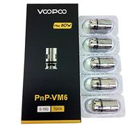 PNP Coils VM6 0.15ohm Bobinas de malla (5 piezas) para Voopoo PnP Pod Tank - Sin nicotina