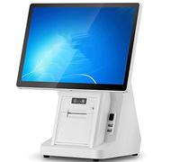 Pnpaea Caja Registradora TáCtil De Doble Pantalla,Tpv Pc con Pantalla TáCtil De 15,6 Pulgadas,4 GB De Ram, Ssd De 64 GB, Windows 7/10, para Supermercados, Restaurantes Comercios SingleScreen-B