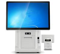 Pnpaea Caja Registradora Tpv Todo En Uno con Pantalla TáCtil,Caja Registradora Inteligente Todo En Uno con Impresora Incorporada, para Comercios Y Restaurantes SingleScreen-A（58mm）
