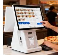 Pnpaea Caja Registradora Tpv Todo En Uno con Pantalla TáCtil,Caja Registradora Inteligente Todo En Uno con Impresora Incorporada, para Comercios Y Restaurantes SingleScreen-B