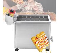 Pnpaea Freidora EléCtrica De 21 L con Termostato,MáQuina De Fabricantes De Perros MaíZ Comercial, Freidora AutomáTica De Perros Calientes Queso Gran Capacidad Hot Dog ElectricHeating