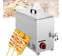 Pnpaea Freidora EléCtrica De 21 L con Termostato,MáQuina De Fabricantes De Perros MaíZ Comercial, Freidora AutomáTica De Perros Calientes Queso Gran Capacidad Hot Dog GasHeating