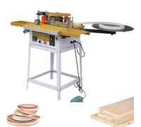 Pnpaea MáQuina Encoladora De Cantos para CarpinteríA, 1200 W, Curva Recta En áNgulo Recto, Encolado A Doble Cara, para Cantos De Paneles, Ideal para Cantos De Paneles Widened(Lengthened)(Elevated)