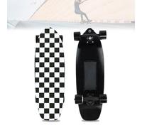 Pnpaea Patineta EléCtrica, Longboard De Cuatro Ruedas, Plataforma Ultraligera Drop-Through, AutonomíA MáXima De 64 Km/H, 13 Km, Control Remoto para Principiantes 1-Block(16km)