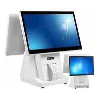 Pnpaea Sistemas Tpv para Restaurantes con Doble Pantalla TáCtil De 15,6 Pulgadas: Caja Registradora Todo En Uno para PequeñOs Negocios, 8 GB De Ram, 128 GB De Ssd DualScreen-C