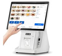 Pnpaea Terminal Tpv con Pantalla TáCtil 15,6 Pulgadas para Caja Registradora, Cajero para Supermercados, Catering,4 GB De Ram, Ssd De 64 GB, para Comercio Minorista, Catering SingleScreen-A