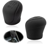 PNPGDYK 2pcs Funda Pomo Cambios Marcha Coche Antideslizante Negro, Cubierta de Perilla de palanca de Marchas, protector de pomo adherente, Funda de palanca de cambios, Silicona, Universal