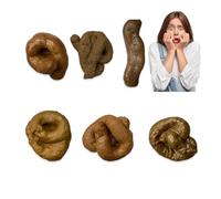 PNPGDYK 6 Piezas Caca De Broma, Caca De Juguete Mierdas De Broma Mojon De Broma Mierda Caca De Broma Realista, Regalos Divertidos para El Día De Los Inocentes De Halloween
