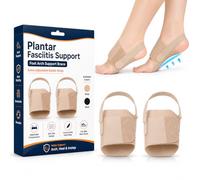 Pnrskter Arch Support Braces, Adjustable Plantar Fasciitis Support Wraps, Anti-Slip Arch Support Bands for Flat Feet, High & Fallen Arches, Foot Pain Relief, 2 Pack