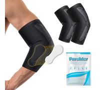 Pnrskter Coderas Epicondilitis, Coderas Gym, Codera Para Tendinitis, Codo De Tenista Manga De CompresióN De Apoyo Para Los Golfistas Codo Alivio Del Dolor, Artritis, Entrenamiento (talla L)